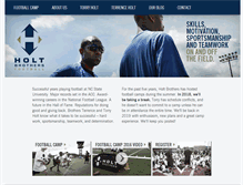 Tablet Screenshot of holtbrothersfootball.com